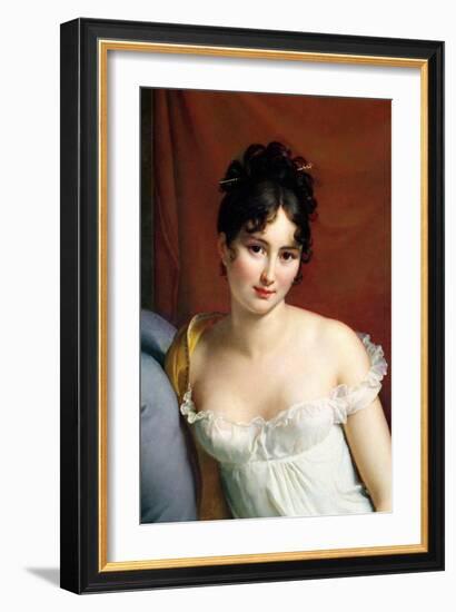 Portrait of Madame Recamier (1777-1849)-Francois Gerard-Framed Giclee Print