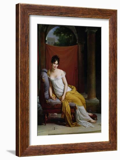 Portrait of Madame Recamier (1777-1849)-Francois Gerard-Framed Giclee Print