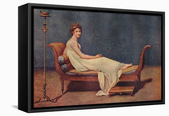 Portrait of Madame Recamier, 1800, (1911)-Jacques-Louis David-Framed Premier Image Canvas