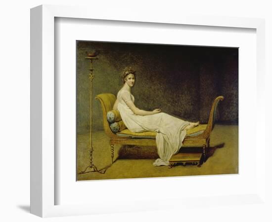 Portrait of Madame Récamier, 1800-Jacques-Louis David-Framed Giclee Print