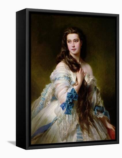 Portrait of Madame Rimsky-Korsakov (1833-78) Nee Varvara Dmitrievna Mergassov, 1864-Franz Xaver Winterhalter-Framed Premier Image Canvas