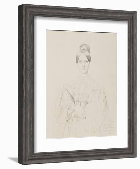 Portrait of Madame Thiers, 1834-Jean Auguste Dominique Ingres-Framed Giclee Print