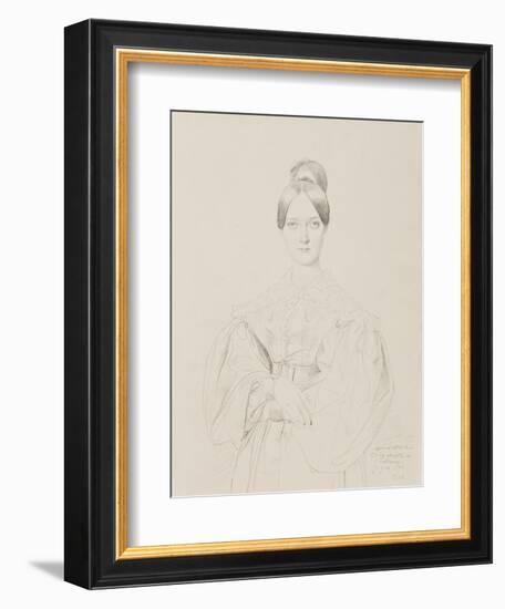 Portrait of Madame Thiers, 1834-Jean Auguste Dominique Ingres-Framed Giclee Print