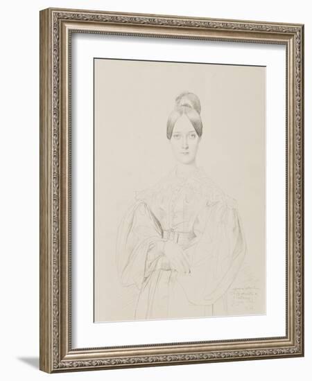 Portrait of Madame Thiers, 1834-Jean Auguste Dominique Ingres-Framed Giclee Print