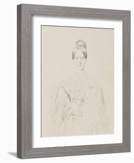Portrait of Madame Thiers, 1834-Jean Auguste Dominique Ingres-Framed Giclee Print