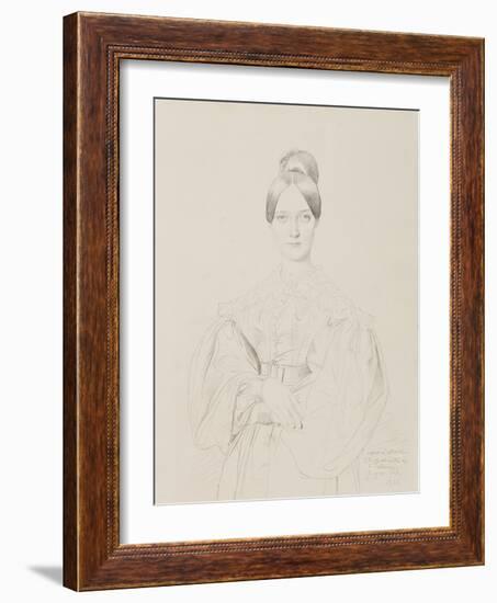 Portrait of Madame Thiers, 1834-Jean Auguste Dominique Ingres-Framed Giclee Print