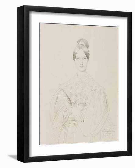 Portrait of Madame Thiers, 1834-Jean Auguste Dominique Ingres-Framed Giclee Print