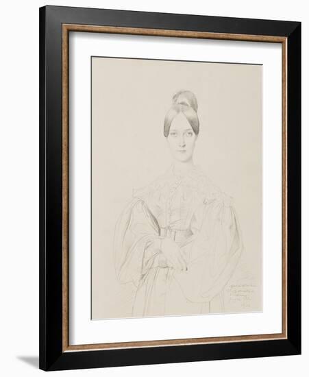 Portrait of Madame Thiers, 1834-Jean Auguste Dominique Ingres-Framed Giclee Print