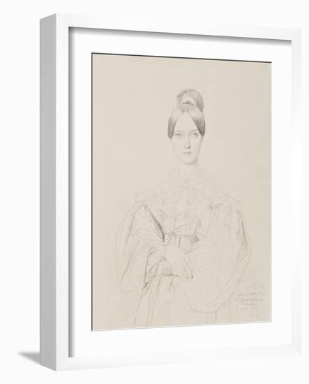 Portrait of Madame Thiers, 1834-Jean Auguste Dominique Ingres-Framed Giclee Print