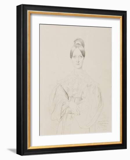 Portrait of Madame Thiers, 1834-Jean Auguste Dominique Ingres-Framed Giclee Print