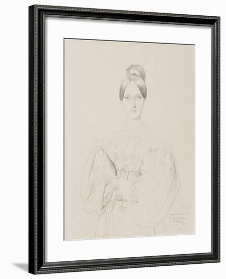 Portrait of Madame Thiers, 1834-Jean Auguste Dominique Ingres-Framed Giclee Print