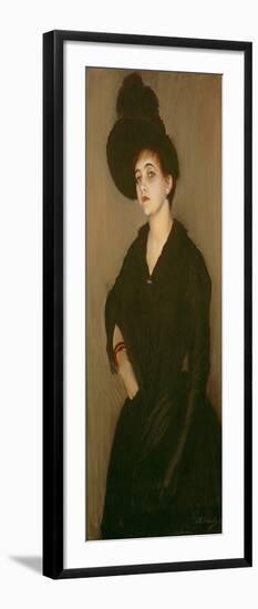 Portrait of Madame Vasnier, 1888 (Oil on Canvas)-Jacques-emile Blanche-Framed Giclee Print