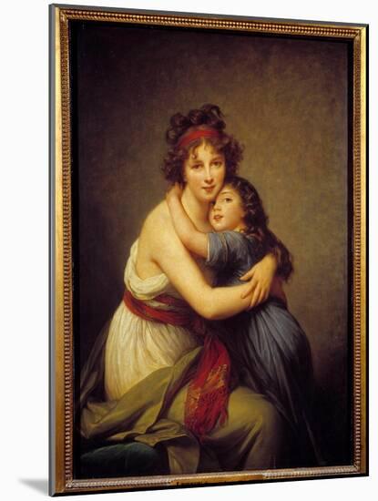 Portrait of Madame Vigee Lebrun and Her Daughter Jeanne-Lucie-Louise (1780-1819), 1789 (Oil on Canv-Elisabeth Louise Vigee-LeBrun-Mounted Giclee Print