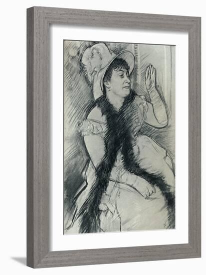 'Portrait of Madame X', c19th century-Edgar Degas-Framed Giclee Print