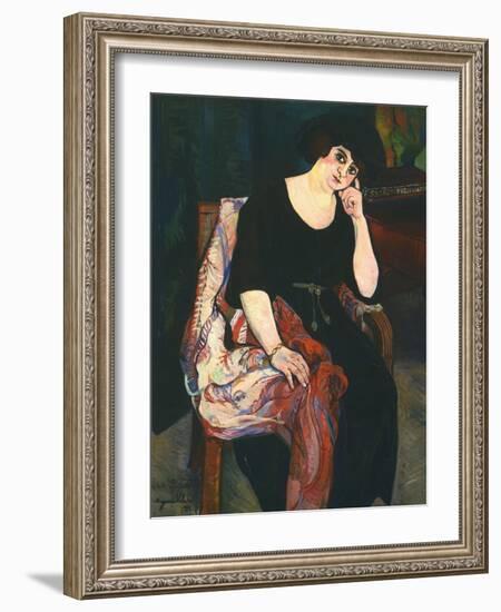 Portrait of Madame Zamaron-Francisco de Goya-Framed Giclee Print