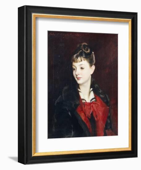 Portrait of Madamoiselle Suzanne Poirson, 1884-John Singer Sargent-Framed Giclee Print