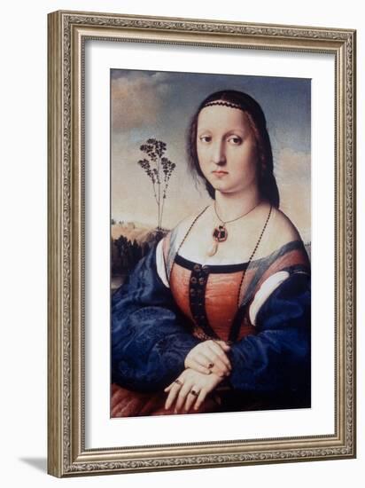 Portrait of Maddalena Doni, 1506-Raphael-Framed Giclee Print