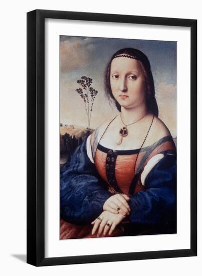 Portrait of Maddalena Doni, 1506-Raphael-Framed Giclee Print