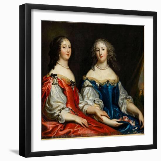 Portrait of Madeleine D'angennes and Catherine D'angennes.-Justus van Egmont-Framed Giclee Print