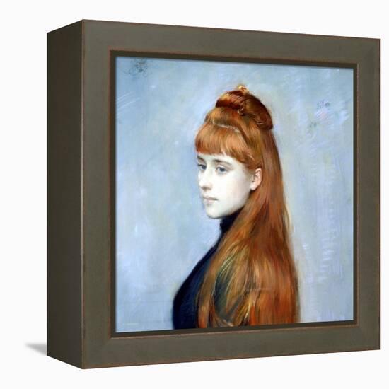 Portrait of Mademoiselle Alice Guerin-Paul Cesar Helleu-Framed Premier Image Canvas