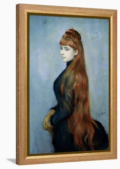 Portrait of Mademoiselle Alice Guerin-Paul Cesar Helleu-Framed Premier Image Canvas