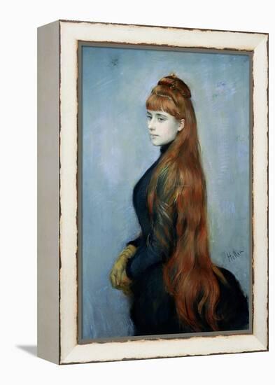 Portrait of Mademoiselle Alice Guerin-Paul Cesar Helleu-Framed Premier Image Canvas