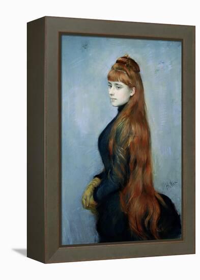Portrait of Mademoiselle Alice Guerin-Paul Cesar Helleu-Framed Premier Image Canvas