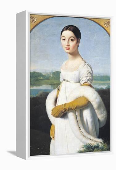 Portrait of Mademoiselle Caroline Riviere (1793-1803) 1805-Jean-Auguste-Dominique Ingres-Framed Premier Image Canvas