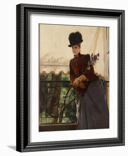 Portrait of Mademoiselle Dubois, 1884-Alfred Emile Stevens-Framed Giclee Print