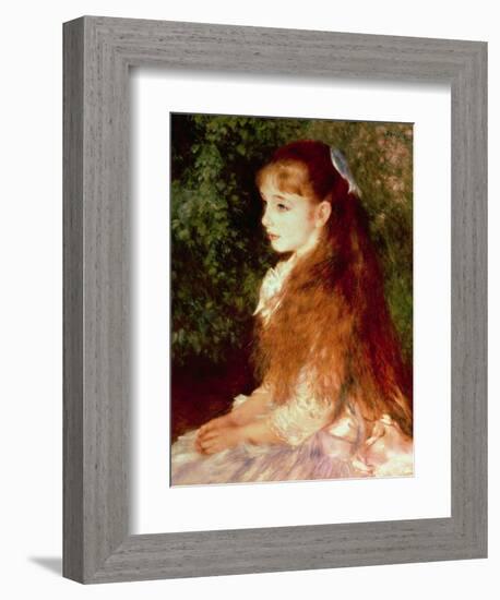 Portrait of Mademoiselle Irene Cahen D'Anvers, 1880-Pierre-Auguste Renoir-Framed Giclee Print