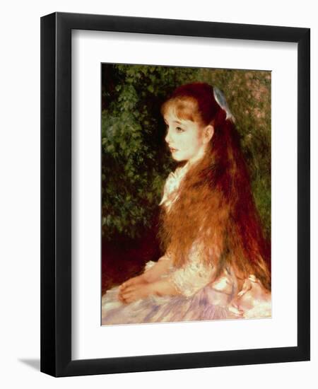 Portrait of Mademoiselle Irene Cahen D'Anvers, 1880-Pierre-Auguste Renoir-Framed Giclee Print