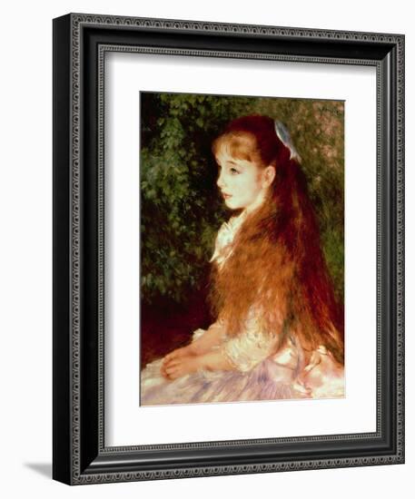 Portrait of Mademoiselle Irene Cahen D'Anvers, 1880-Pierre-Auguste Renoir-Framed Giclee Print