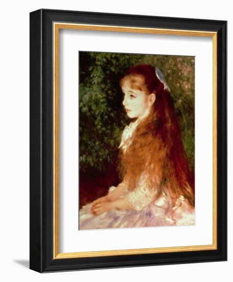 Portrait of Mademoiselle Irene Cahen D'Anvers, 1880-Pierre-Auguste Renoir-Framed Giclee Print