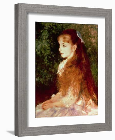 Portrait of Mademoiselle Irene Cahen D'Anvers, 1880-Pierre-Auguste Renoir-Framed Giclee Print