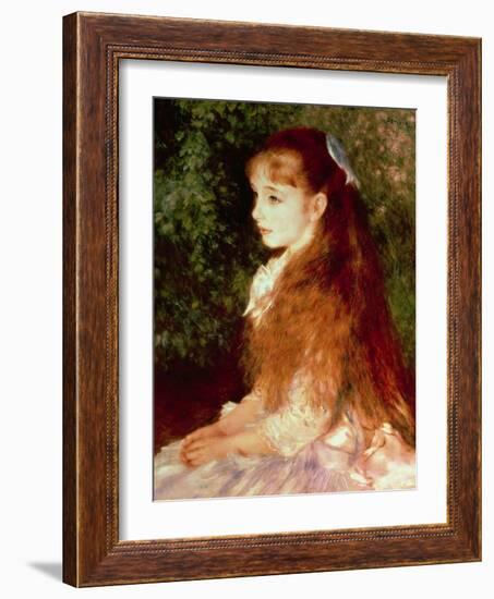 Portrait of Mademoiselle Irene Cahen D'Anvers, 1880-Pierre-Auguste Renoir-Framed Giclee Print