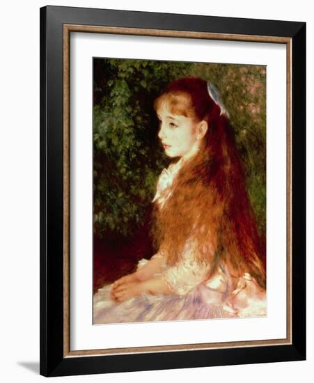 Portrait of Mademoiselle Irene Cahen D'Anvers, 1880-Pierre-Auguste Renoir-Framed Giclee Print