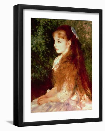 Portrait of Mademoiselle Irene Cahen D'Anvers, 1880-Pierre-Auguste Renoir-Framed Giclee Print