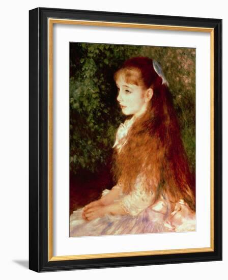 Portrait of Mademoiselle Irene Cahen D'Anvers, 1880-Pierre-Auguste Renoir-Framed Giclee Print