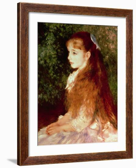 Portrait of Mademoiselle Irene Cahen D'Anvers, 1880-Pierre-Auguste Renoir-Framed Giclee Print