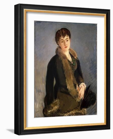 Portrait of Mademoiselle Isabelle Lemonnier, C1880-Edouard Manet-Framed Giclee Print