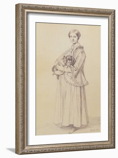 Portrait of Mademoiselle Marie Reiset-Jean-Auguste-Dominique Ingres-Framed Giclee Print