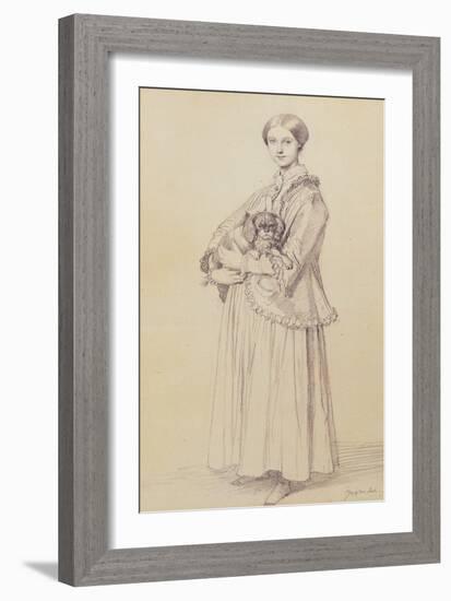 Portrait of Mademoiselle Marie Reiset-Jean-Auguste-Dominique Ingres-Framed Giclee Print