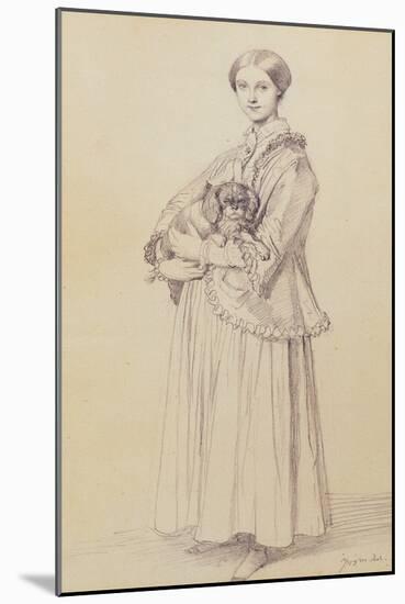 Portrait of Mademoiselle Marie Reiset-Jean-Auguste-Dominique Ingres-Mounted Giclee Print