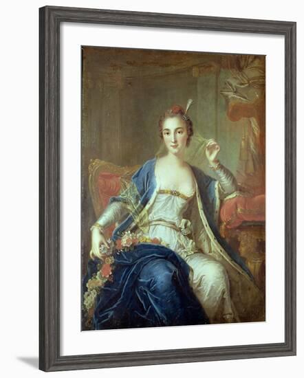 Portrait of Mademoiselle Marie Salle 1737-Louis-Michel van Loo-Framed Giclee Print