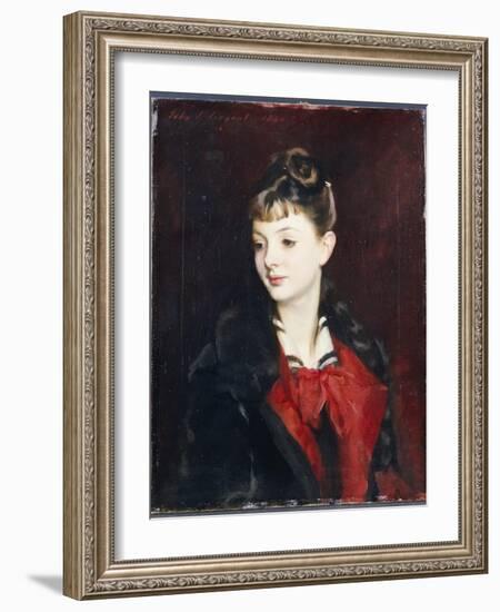 Portrait of Mademoiselle Suzanne Poirson, 1884-John Singer Sargent-Framed Giclee Print