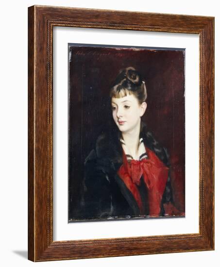 Portrait of Mademoiselle Suzanne Poirson, 1884-John Singer Sargent-Framed Giclee Print