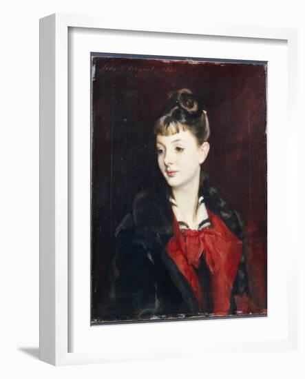 Portrait of Mademoiselle Suzanne Poirson, 1884-John Singer Sargent-Framed Giclee Print