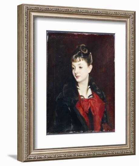 Portrait of Mademoiselle Suzanne Poirson, 1884-John Singer Sargent-Framed Giclee Print