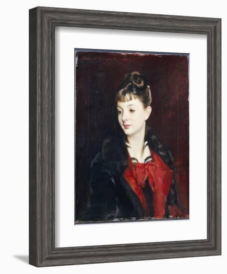 Portrait of Mademoiselle Suzanne Poirson, 1884-John Singer Sargent-Framed Giclee Print