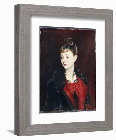 Portrait of Mademoiselle Suzanne Poirson, 1884-John Singer Sargent-Framed Giclee Print